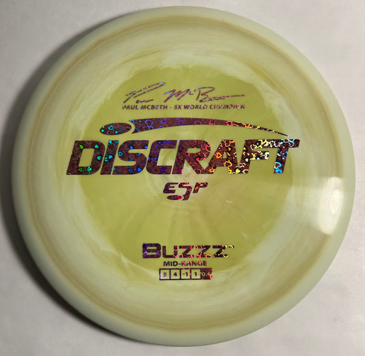 Discraft Paul McBeth 5X ESP Swirly Buzzz Heart Stamp