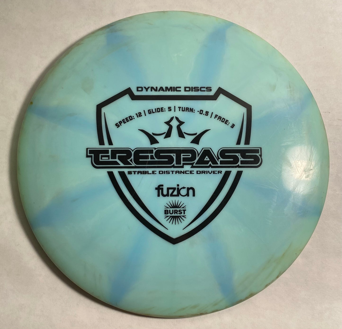 Dynamic Discs fuzion Trespass - 7/10 - 174g