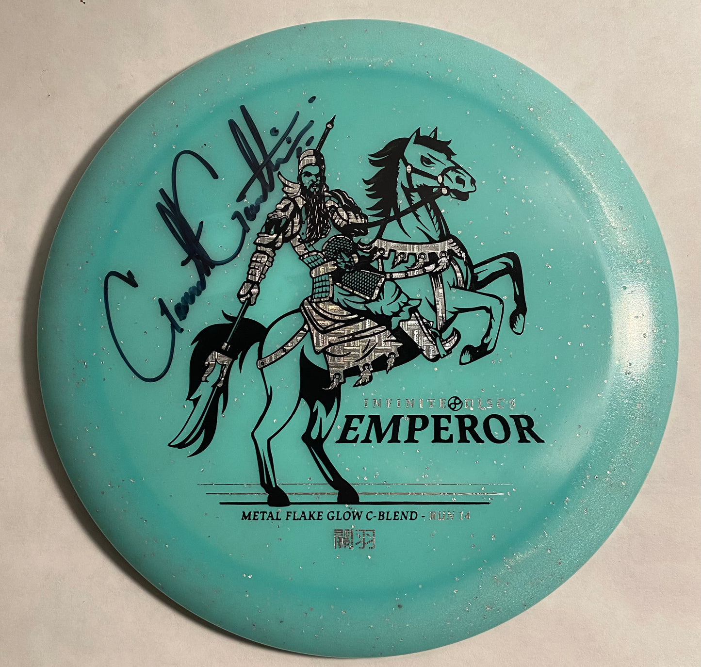 Infinite Discs Emperor MF Glow autographed by Garrett Gurthie - 9/10 - 175g